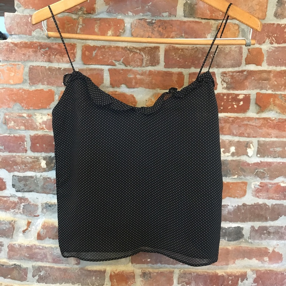 Ralph Lauren Black & White Polkadot Tank Top